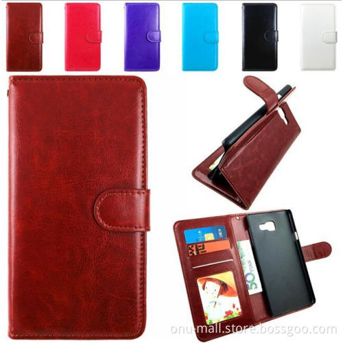 Premium PU Leather Wallet Cases Flip Cover for Samsung Galaxy A3 2016 Smartphone